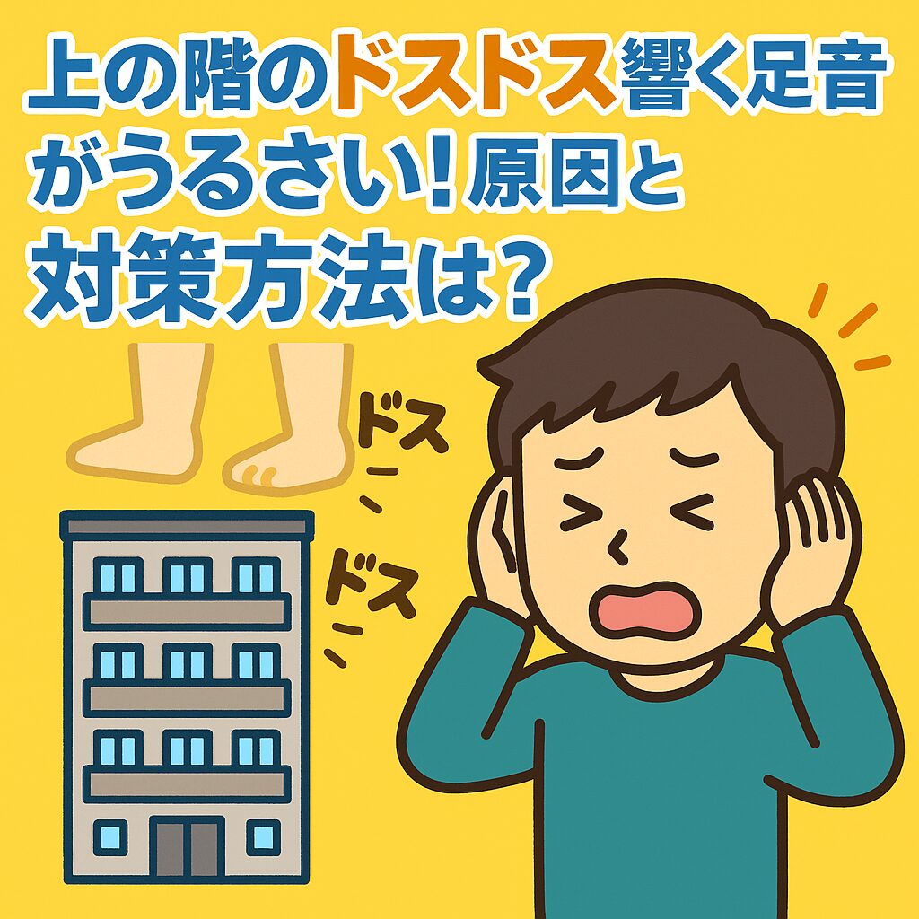 上の階のドシドシ響く音がうるさい