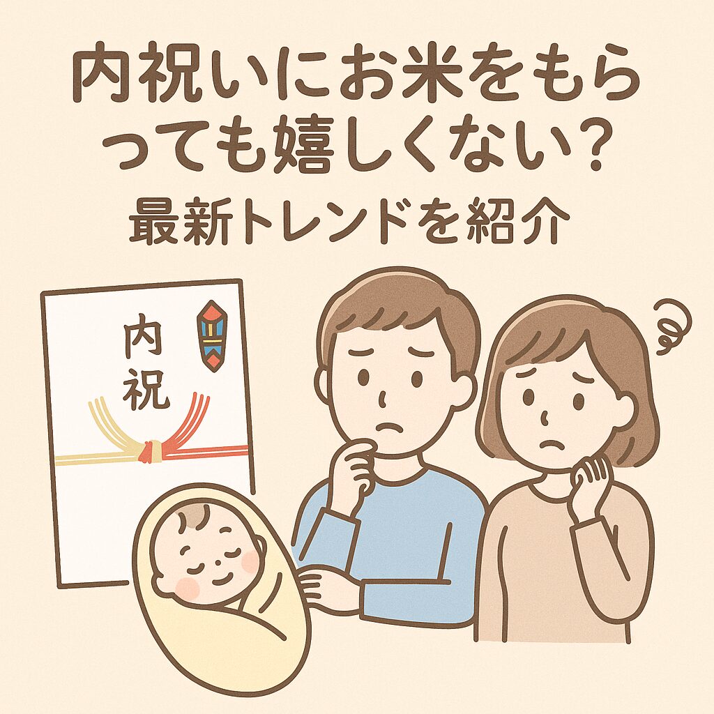 内祝いにお米をもらっても嬉しくない？