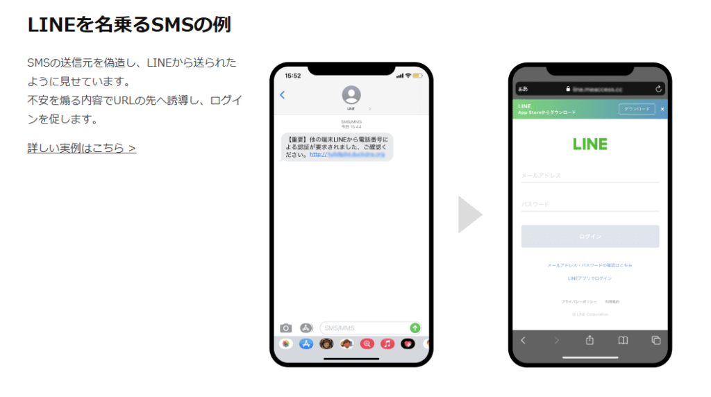 LINEアカウントの乗っ取り手法