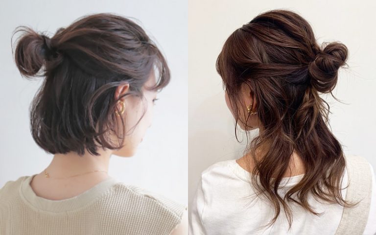 髪型 ハーフアップ